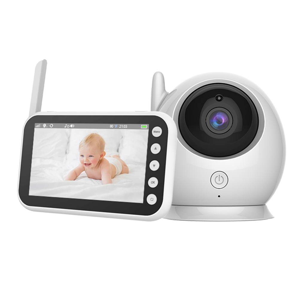 Security Surveillance Products Baby Monitors Baby Monitor 4.3 inch LCD Screen Connectable with 2.4 GHz Cameras Temperature Sensor Night Vision 720P HD Baby Camera Monitor - 副本