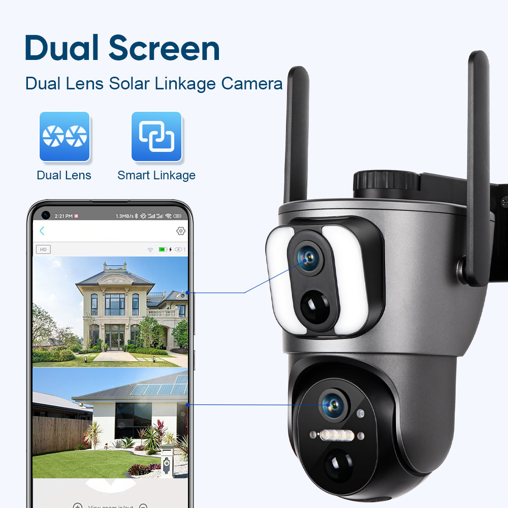 4G Solar Panels PTZ Camera 